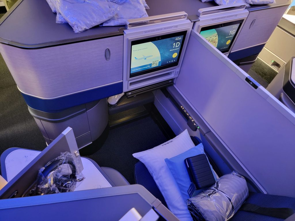 A business class seat.