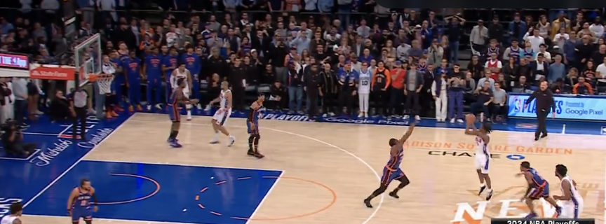 Tyrese Maxey's 3-pointer forced overtime vs. the Knicks.