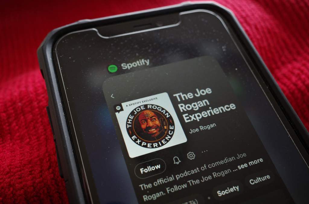 Spotify page for "The Joe Rogan Experience" podcast