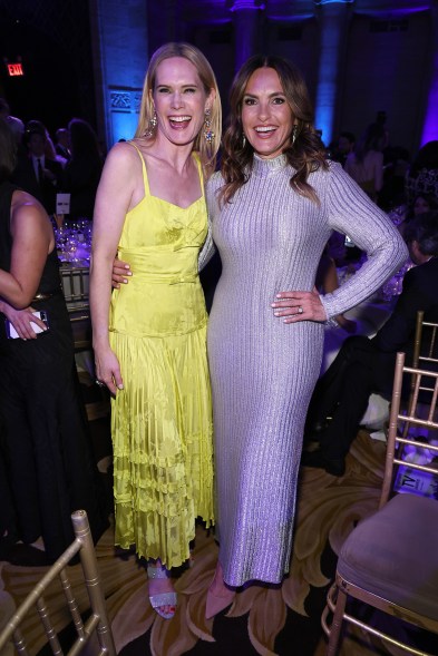 AWE & ORDER: Stephanie March (left) and Mariska Hargitay reunited at the Gotham TV Awards in the Financial District.