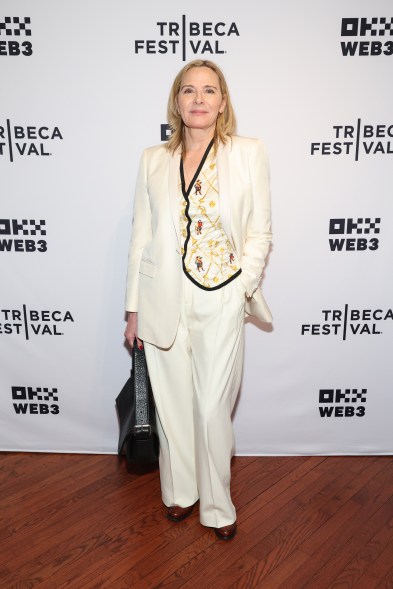 Kim Cattrall attends the Jury welcome lunch during the 2024 Tribeca Festival