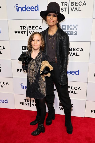 Rhodes Gilbert Perry and Linda Perry attend "Linda Perry: Let It Die Here" Premiere during the 2024 Tribeca Festival