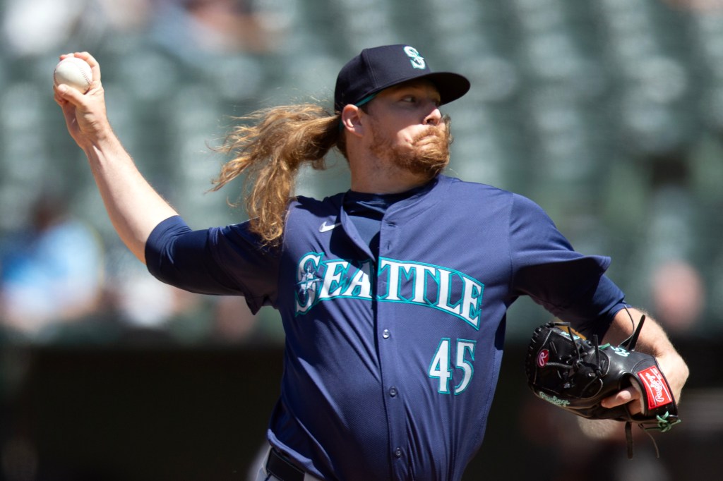 Seattle Mariners pitcher Ryne Stanek.