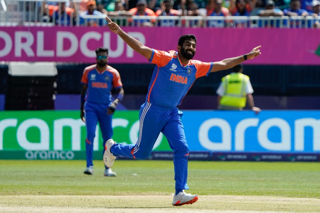 between India and Pakistan at Nassau County International Cricket Stadium in East Meadow, N.Y. on June 9.