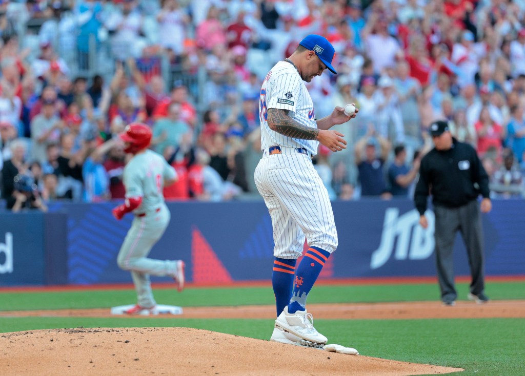 Sean Manaea's start took a bad turn in the fourth inning.