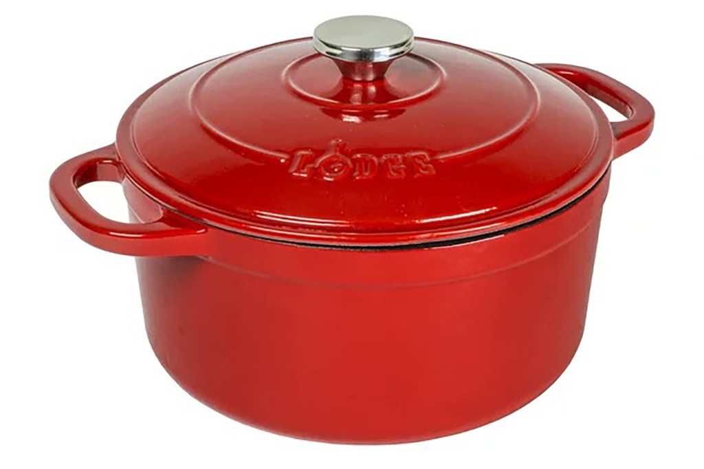 A red Dutch oven