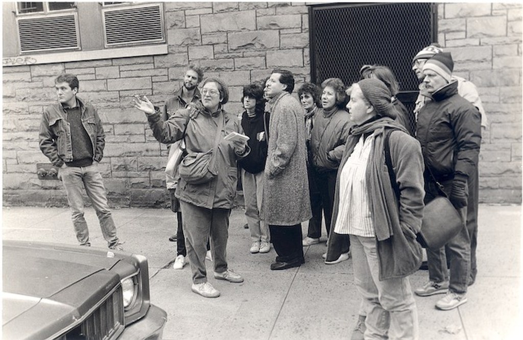 Joyce Gold giving a tour