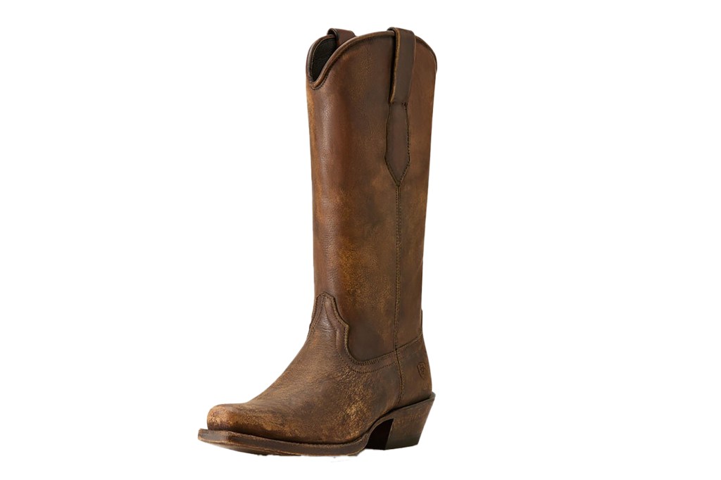 A brown cowboy boot