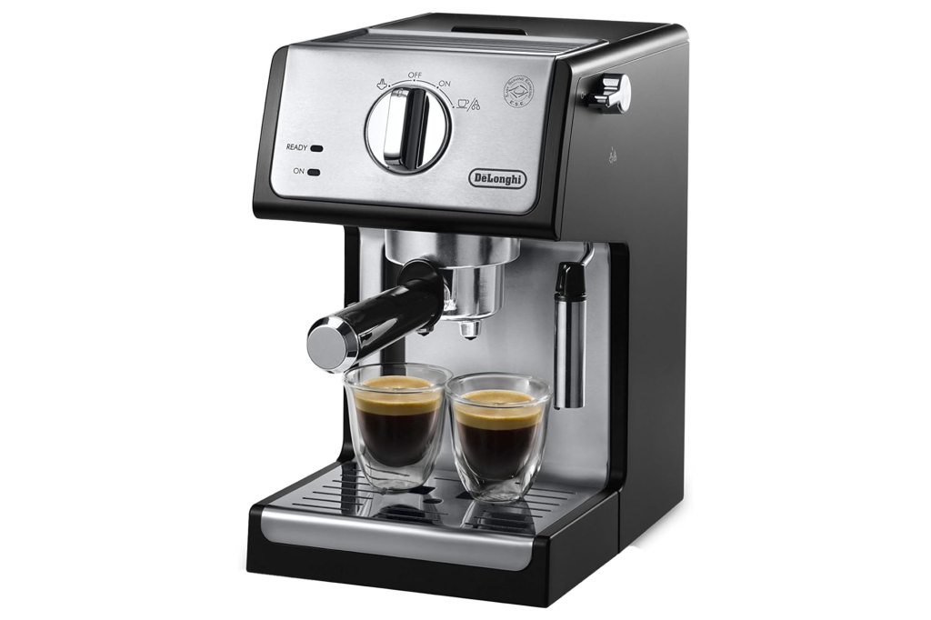 De'Longhi 15-Bar Pump Espresso Machine with Manual Milk Frother