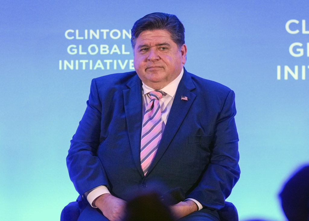 Illinois Governor J.B. Pritzker attending the Clinton Global Initiative 2024 Annual Meeting at New York Hilton Midtown.