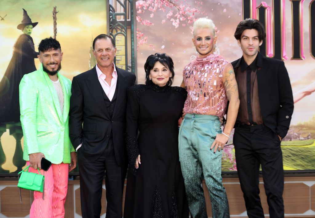 Edward Butera, Joan Grande, Frankie Grande, and guests attend the Los Angeles premiere of Universal Pictures "Wicked" 