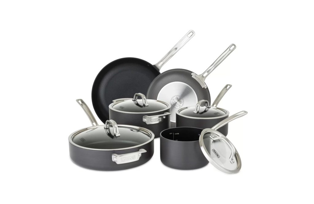 Viking 10-Piece Hard Anodized Nonstick Cookware Set
