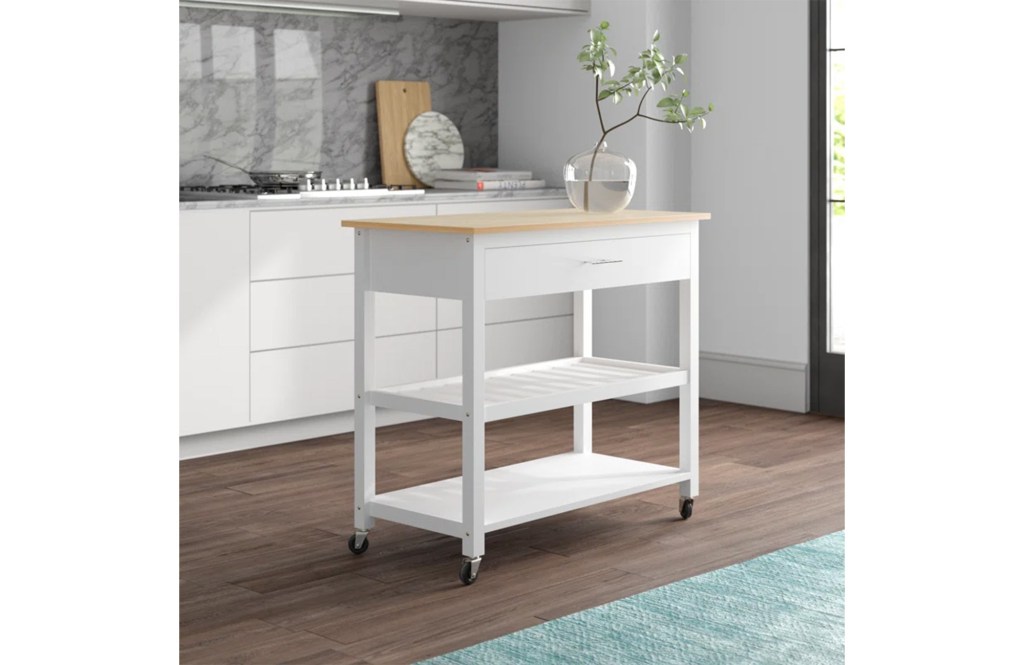 Aresha Wood Kitchen Island
