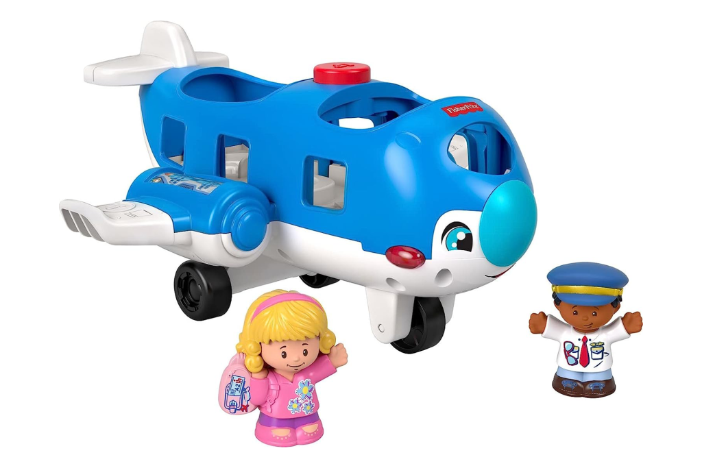 Fisher-Price Little People Musical Travel Together Airplane with Lights, Sounds & Figures