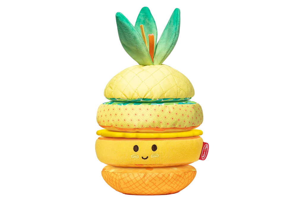 Melissa & Doug Multi-Sensory Pineapple Soft Stacker Toy