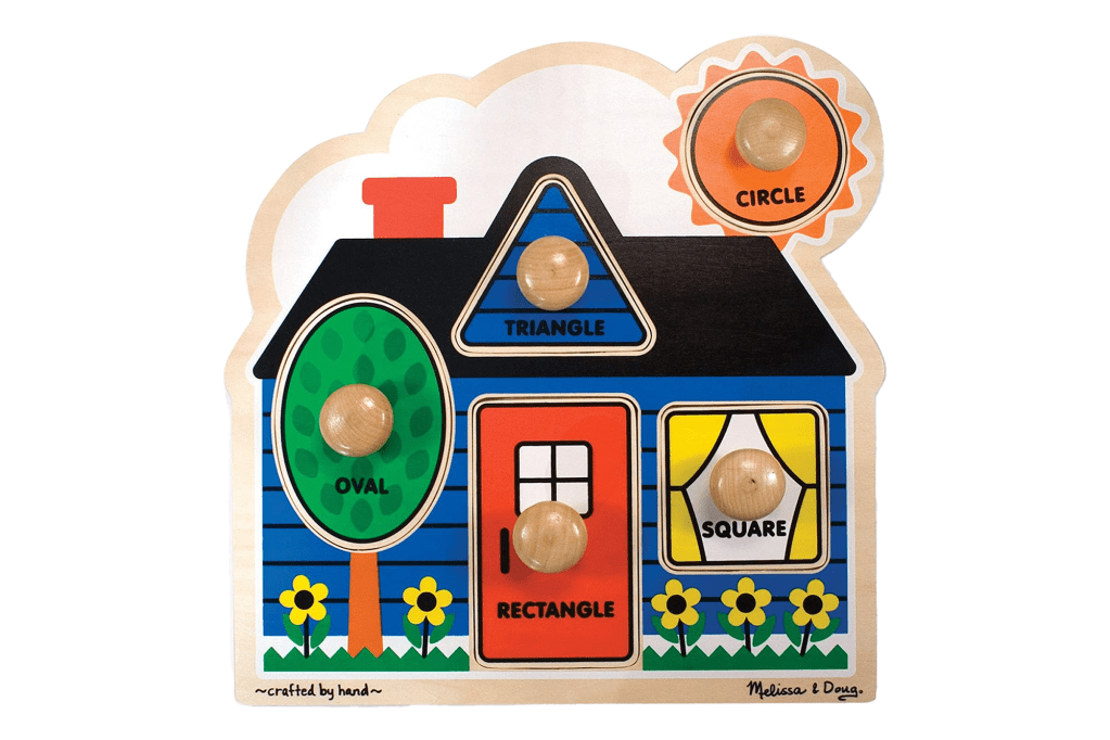 Melissa & Doug First Shapes Jumbo Knob Wooden Puzzle