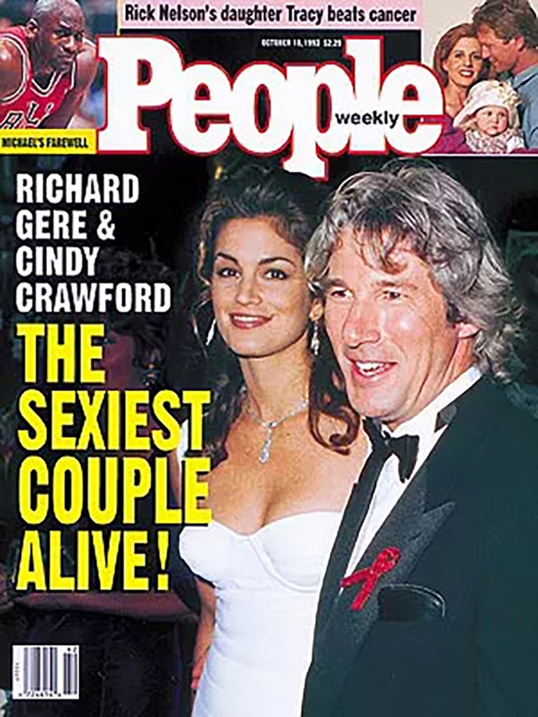 1993: Richard Gere and Cindy Crawford