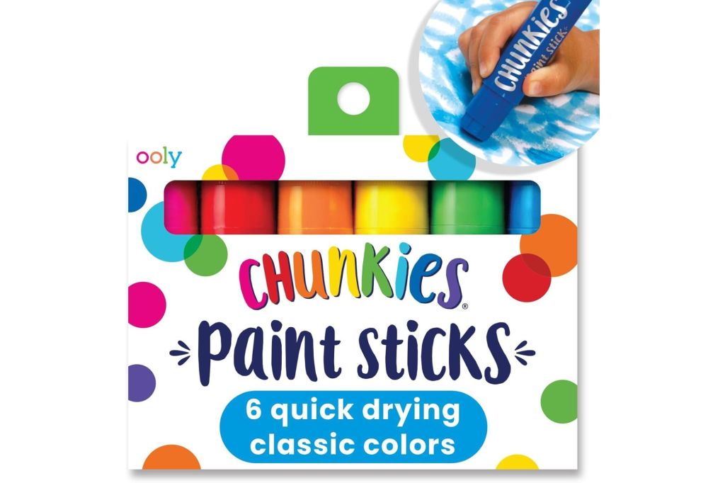 A case of paint sticks.