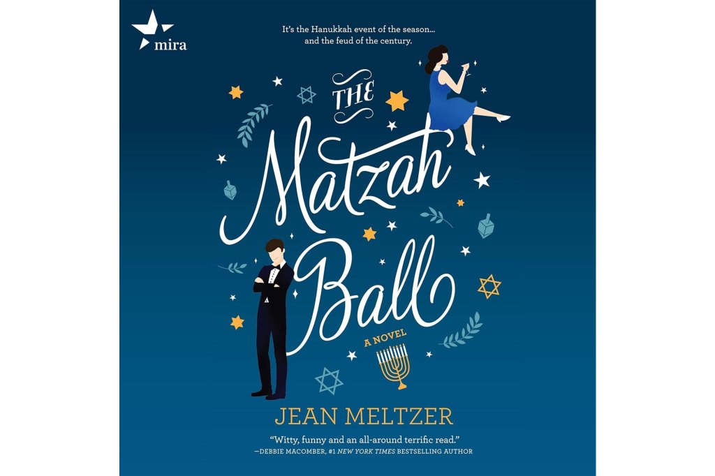 Book cover titled 'The Matzah Ball' featuring text and illustrations of people