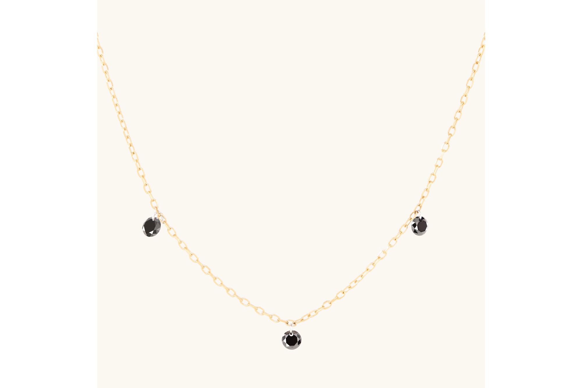 A black diamond necklace