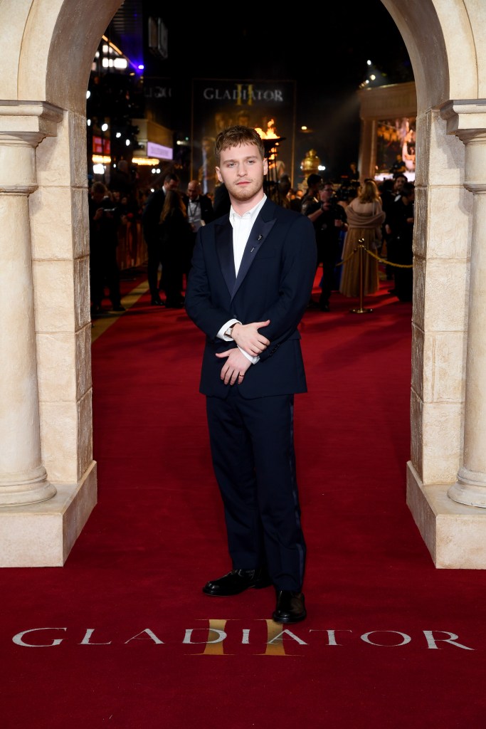 Fred Hechinger attends the Royal Film Performance and Global Premiere of "Gladiator II" at Odeon Luxe Leicester Square