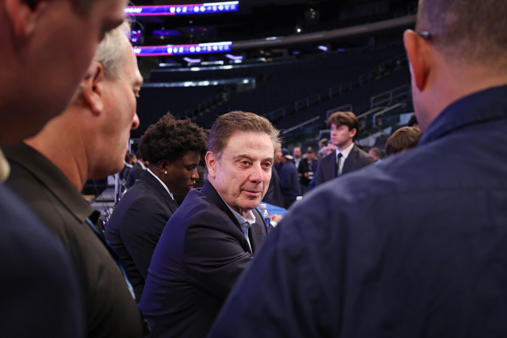 St John's Red Storm men's basketball Head coach Rick Pitino answered reporter questions during Big East Media day 2024 Wednesday, October 23, 2024 at Madison Square Garden.