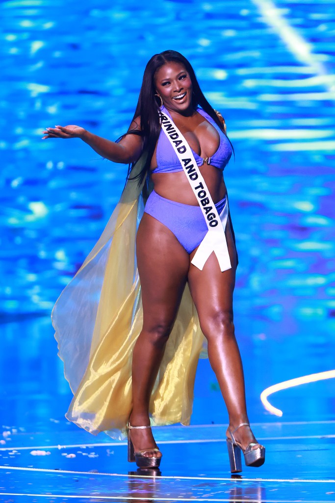 Miss Trinidad and Tobago, Jenelle Thongs, participating in the 73rd Miss Universe Preliminary Competition in Mexico City, 2024