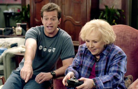 2536. Alex (Allen Covert) shows his grandma Lilly (Doris Roberts) how to play "Demonik," the video game he has secretly created. Photo Credit: Darren Michaels. TM and copyright 2005 Level 1 Entertainment LLC. All rights reserved. Not for sale or duplication. Twentieth Century Fox. Happy Madison. IMDB.