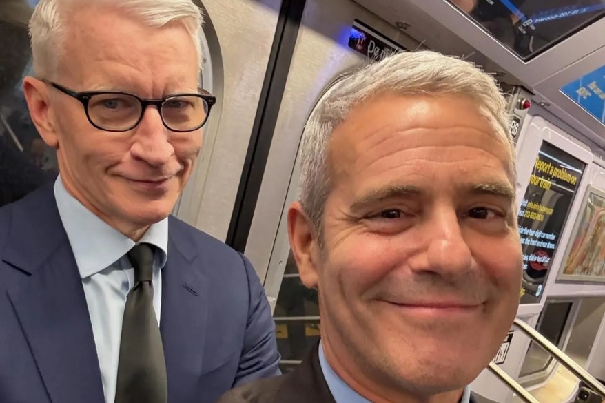 Andy Cohen, Anderson Cooper take subway selfie and more star snaps