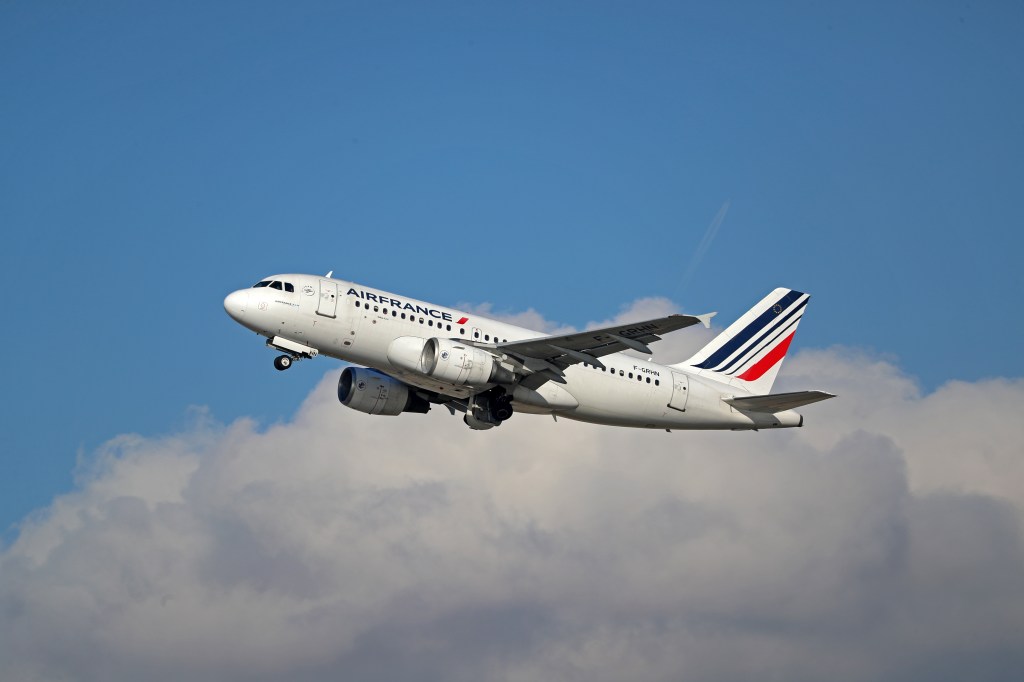 A file photo of an Air France aircraft in flight. 