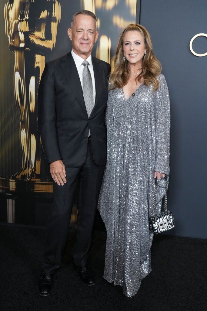 Tom Hanks, left, and Rita Wilson arrive at the 15th Governors Awards