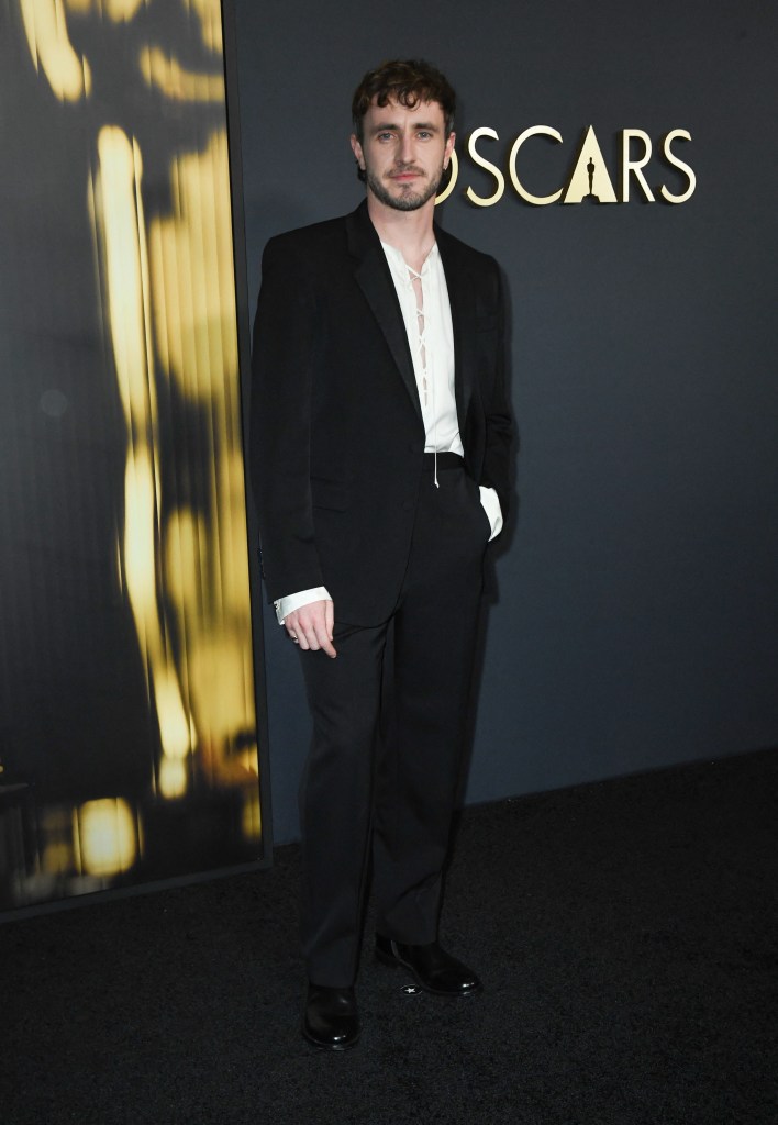 Paul Mescal arrives for the Academy of Motion Picture Arts and Sciences' 15th Annual Governors