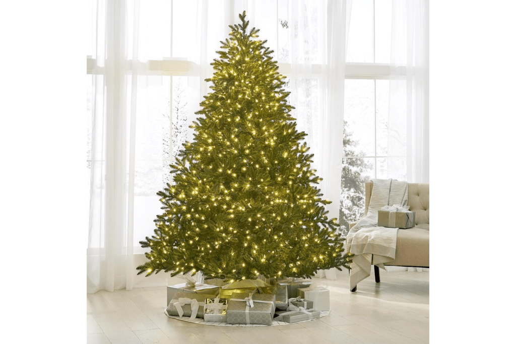 Hammacher Schlemmer The World's Best Prelit LED Noble Fir