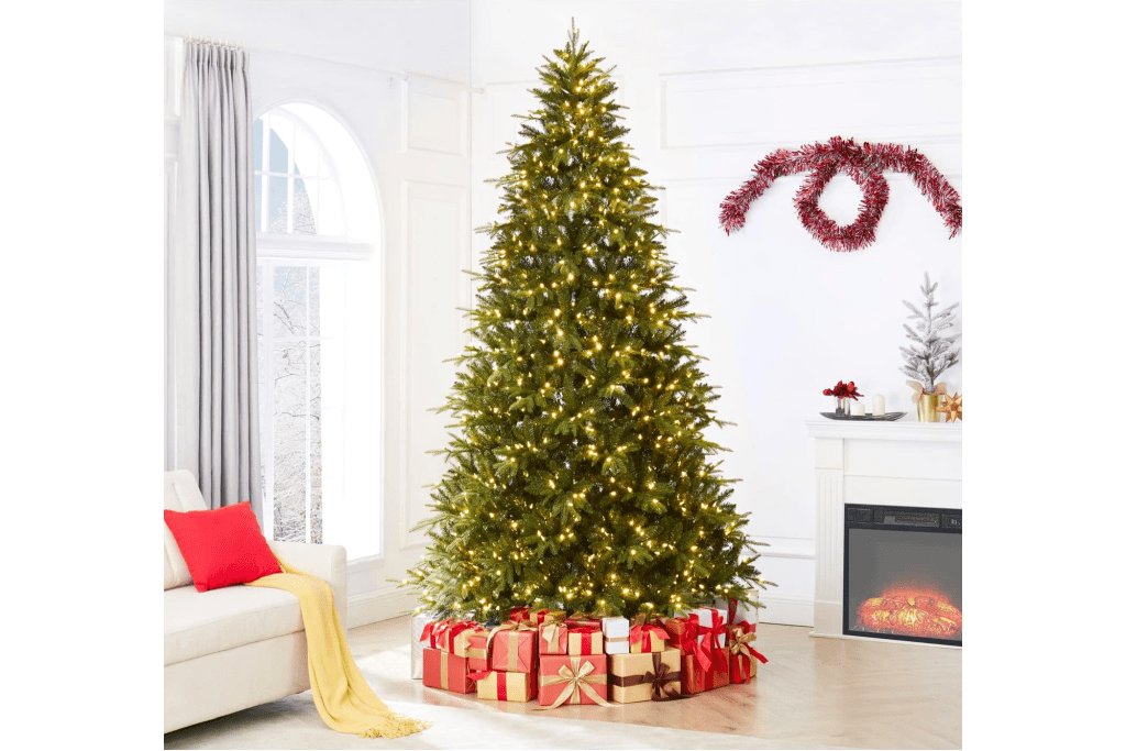 Naomi Home 9 ft. Christmas Tree with Lights