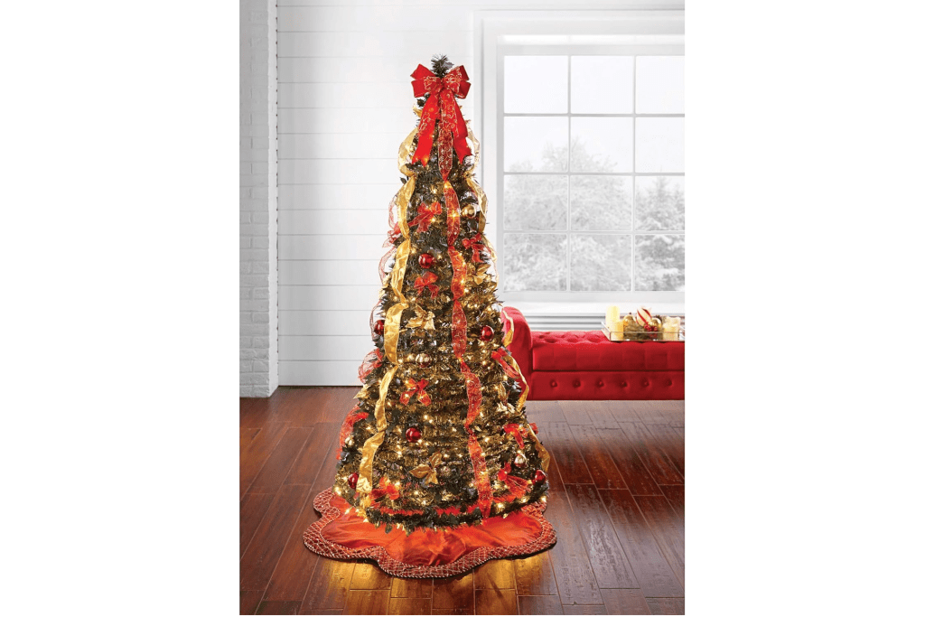 BrylaneHome Prelit Pop-Up Christmas Tree