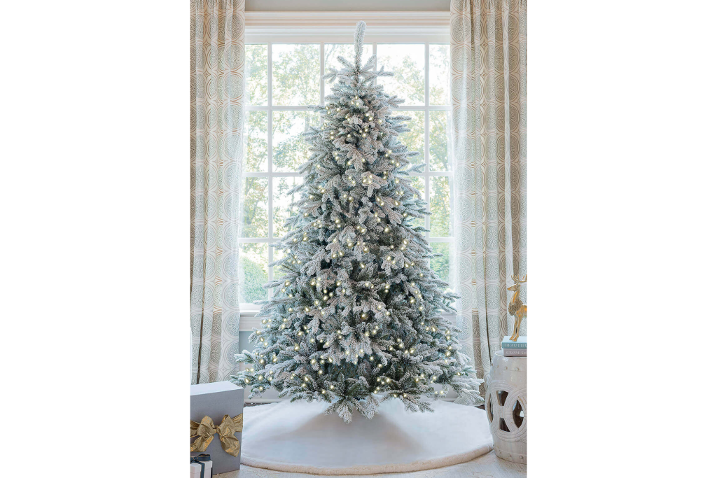 King of Christmas Queen Flock Artificial Christmas Tree