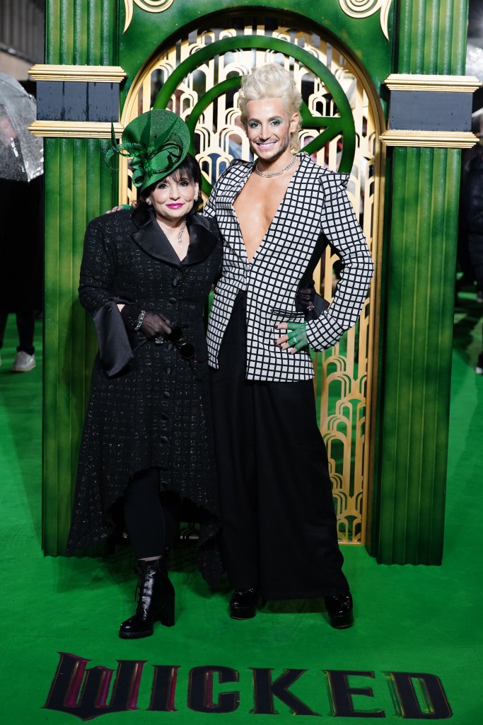 Joan Grande and Frankie Grande  attends the "Wicked: Part One" UK Premiere 