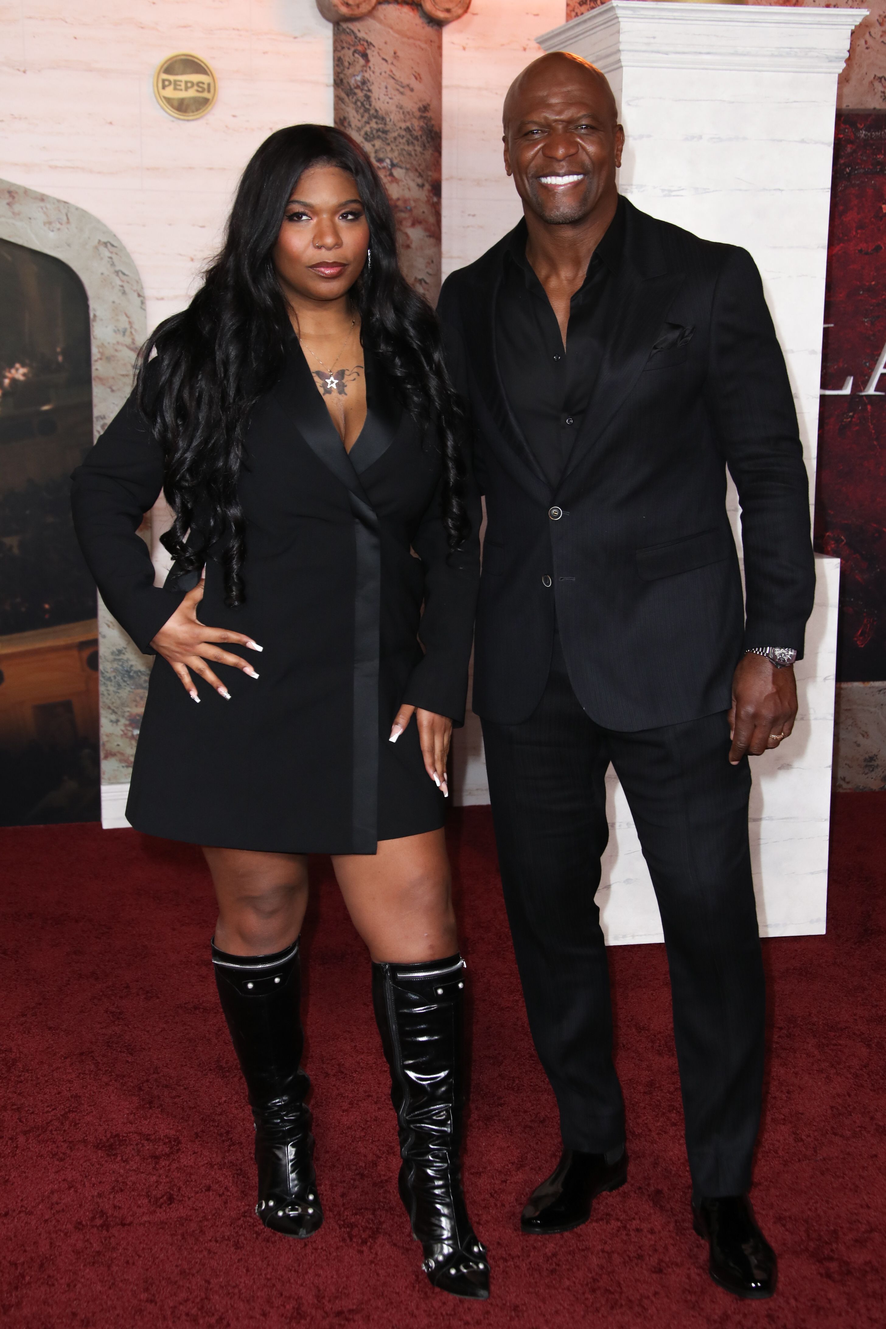 Tera and Terry Crews attend the premiere of "Gladiators II" in Los Angeles, California.