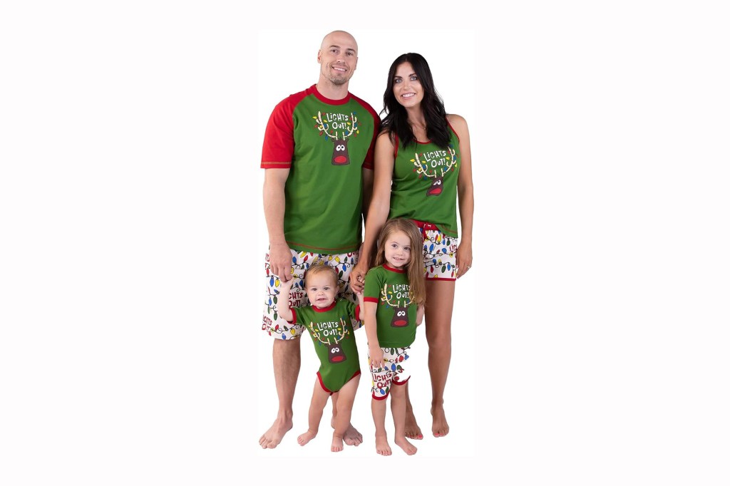 Lazy One Lights Out Matching Family Christmas Pajamas