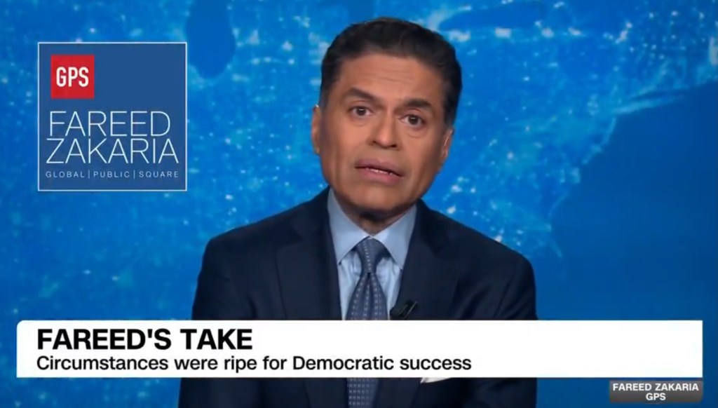 CNN host Fareed Zakaria issued his post-election analysis of the 2024 election. 