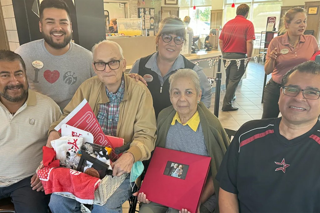 Bill and Becky Chilcutt received a kind gift from employees at their local Chick-fil-A.