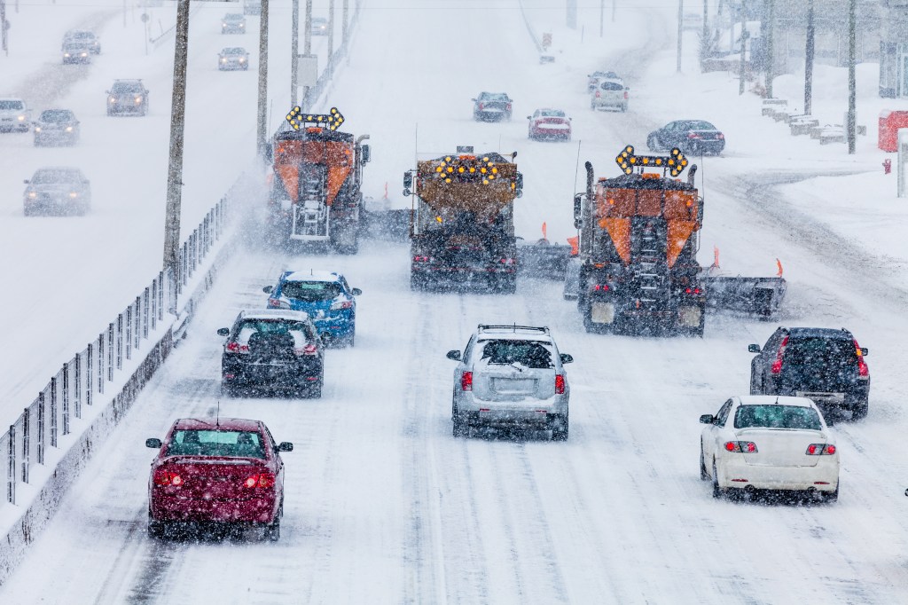 Snowfall is possible along the Ohio Valley, northern mid-Atlantic and interior Northeast.