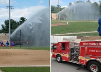 Maryland firefighters charged after flooding baseball field with truck hose during long-running feud
