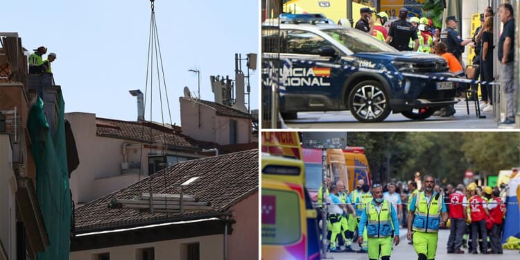 Madrid building collapse leaves four people dead