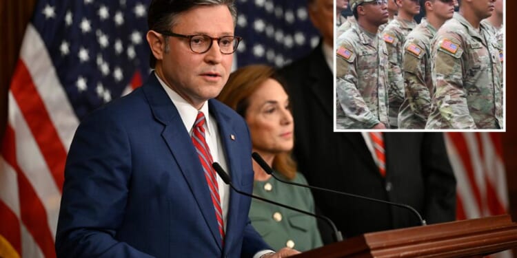 House Speaker Mike Johnson rejects standalone bill to pay US troops, adds feds 'should' get back pay as shutdown drags on