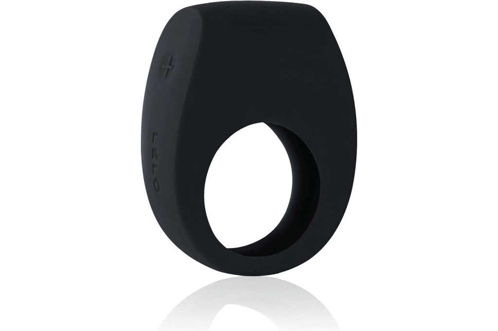 Black ring with a round hole