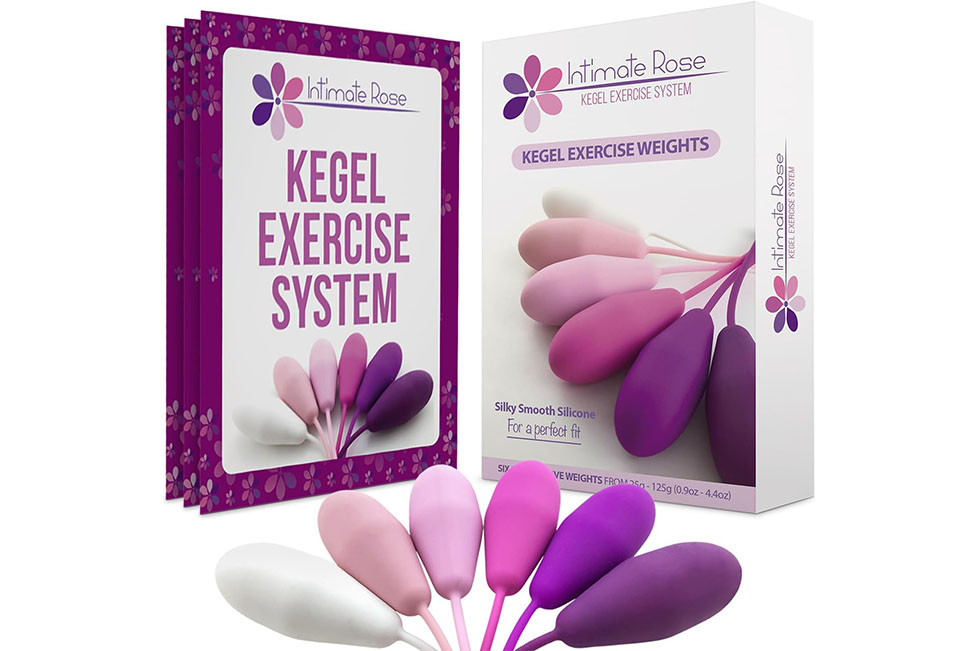 A box of exercise weights