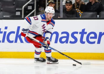 Alexis Lafreniere helped set tone for Rangers' first win