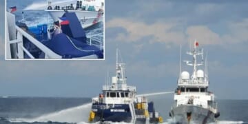 Chinese coast guard rams, damages Philippine vessel off island in South China Sea