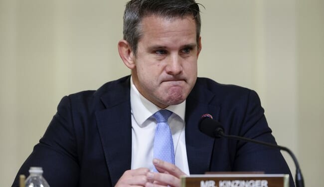 Call the WAAAAHMBULANCE! Adam Kinzinger Cries on Camera About Trump Freeing George Santos – Twitchy